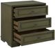 Bernards Tarrington Pistachio 3-Drawer Nightstand-3