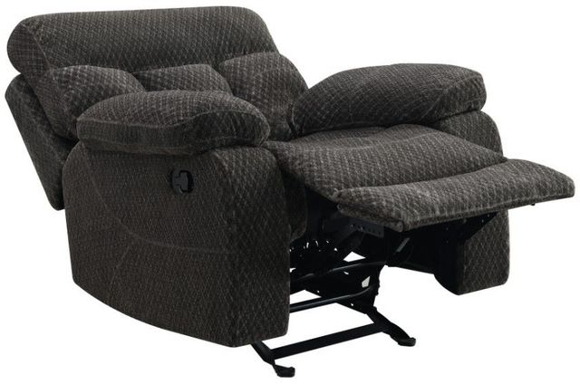 New Classic® Home Furnishings Bravo Charcoal Manual Glider Recliner-2