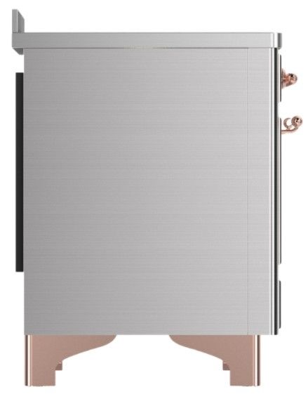 Ilve® Majestic III 48" Stainless Steel Pro Style Induction Range with Triple Glass Door and Copper Trim-3