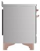 Ilve® Majestic III 48" Stainless Steel Pro Style Induction Range with Triple Glass Door and Copper Trim-3
