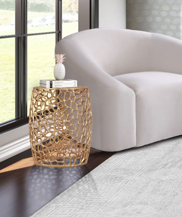Meridian Furniture Priya Gold End Table-3