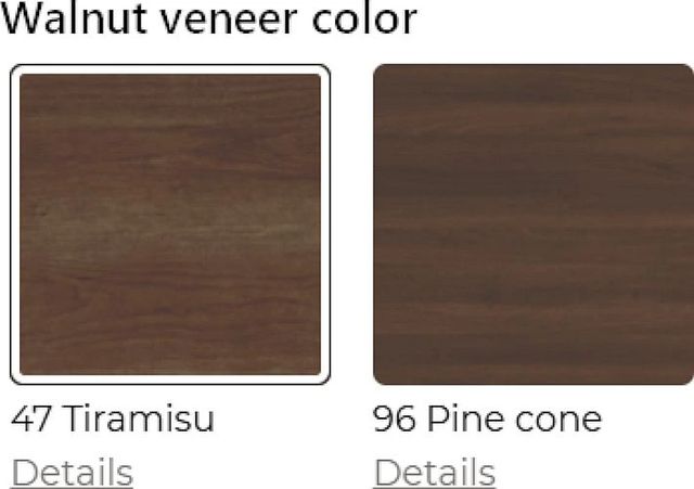 Amisco Customizable Burton 108" Rectangular Extendable Table with 1" Walnut Veneer Top, Radius Corners and 1 Leaf-4