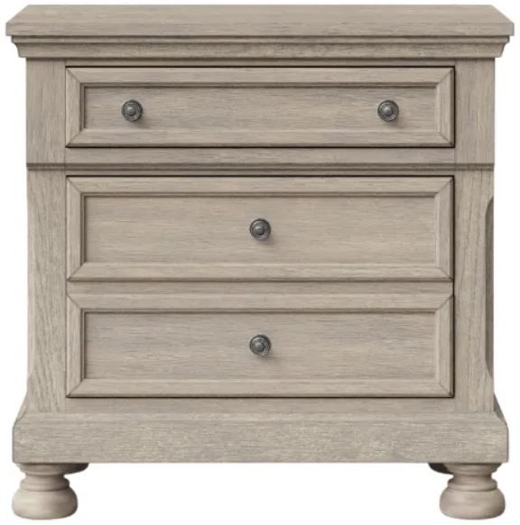 Bernards Prescott Gray Nightstand-1