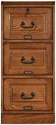 TEI Burnished Walnut 3-Drawer File Cabinet-0