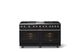 Viking® 5 Series 60" Onyx Pro Style Dual Fuel (LP) Range with Polished Chrome Trim-3