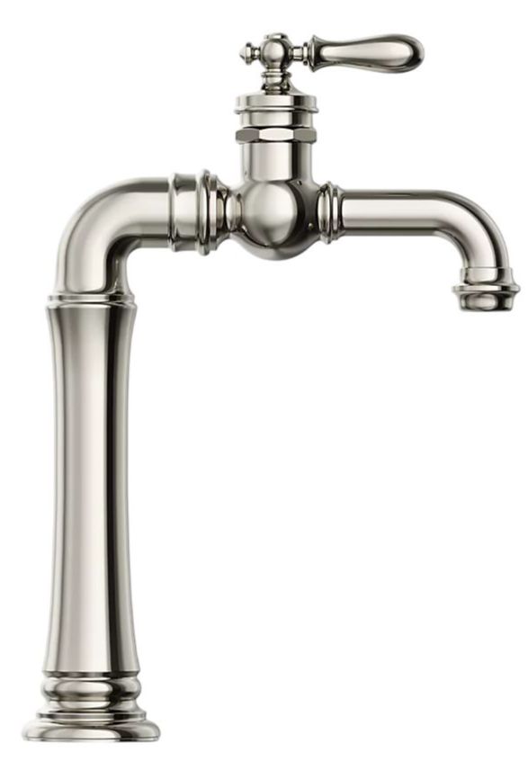 KOHLER® Artifacts® Gentleman's® Vibrant Polished Nickel Single-Handle Bathroom Sink Faucet-2