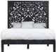 Porter International Designs Bali Black Queen Panel Bed-1