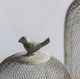A & B Home Antique Gray Candle Holder-2