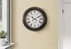 Monarch Specialties Inc. Brown 20" Round Wall Clock with Roman Numerals on Distressed Beige Backgrou-2