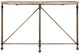Furniture Classics Colmar Gray/White Console Table with Antique Brass Base-1