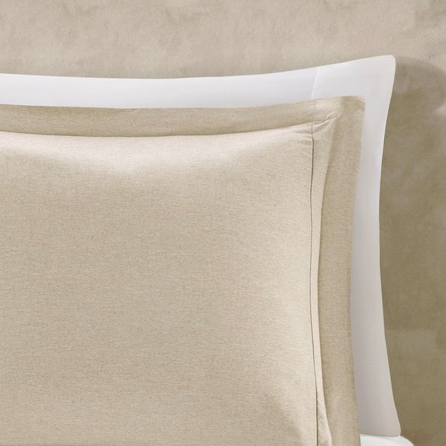 Olliix by Madison Park Essentials Hayden Tan King/California King Reversible Yarn Dyed Down Alternative Comforter Set-3