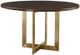 Bassett® Furniture Customizable BenchMade Astor 48" Round Dining Table with Champagne Brass Base-0