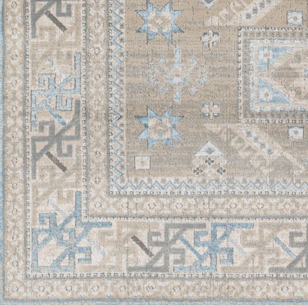 Surya Impulse Deep Teal/Taupe 4'x6' Area Rug-1