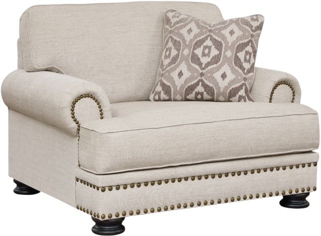 Benchcraft® Merrimore Linen Chair and a Half-0