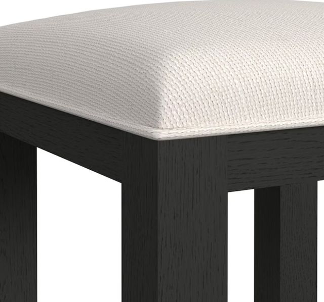 Elements International Ridgemont Black/White Dressing Stool-2
