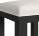 Elements International Ridgemont Black/White Dressing Stool-2