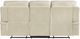 Elements International Trinidad Pebble Cream Power Reclining Sofa-3