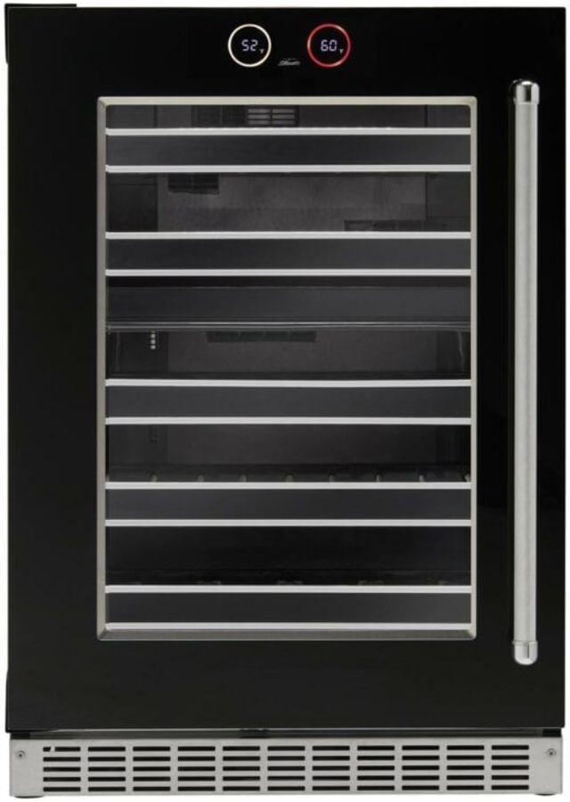 Silhouette® Reserve 24” Black Wine Cooler-4