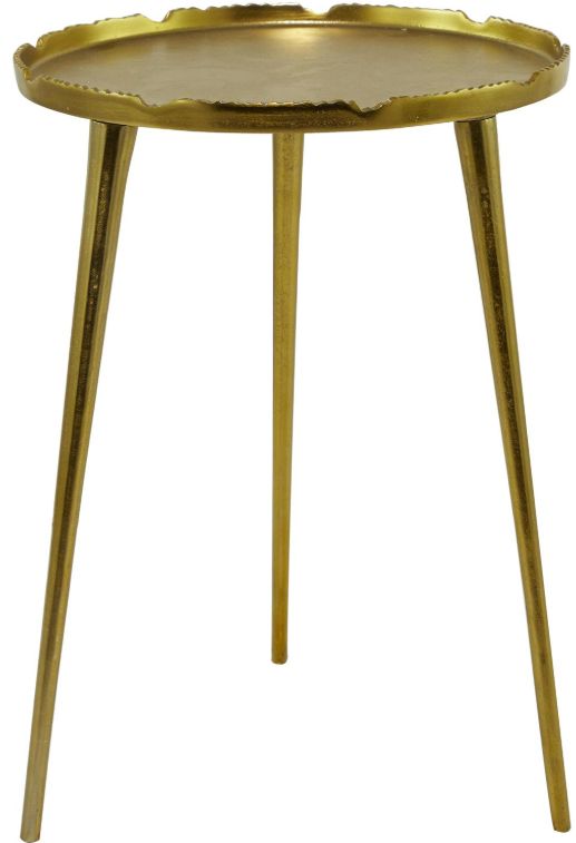Deco Marche U Select Gold Accent Table with Tray Top-1