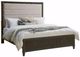 Pulaski™ West End Loft Dark Tuxedo/White Queen Upholstered Panel Bed-0