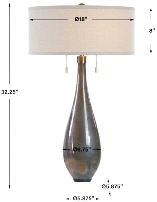 Uttermost® Cardoni Bronze/Smoke Gray Table Lamp-2