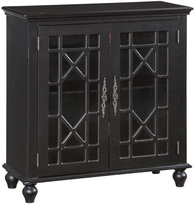 Mazin Furniture Eliza Antique Black Accent Chest-1