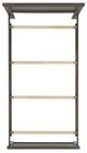 Elements International Sami Gray Upholstered Twin Panel Bed-4