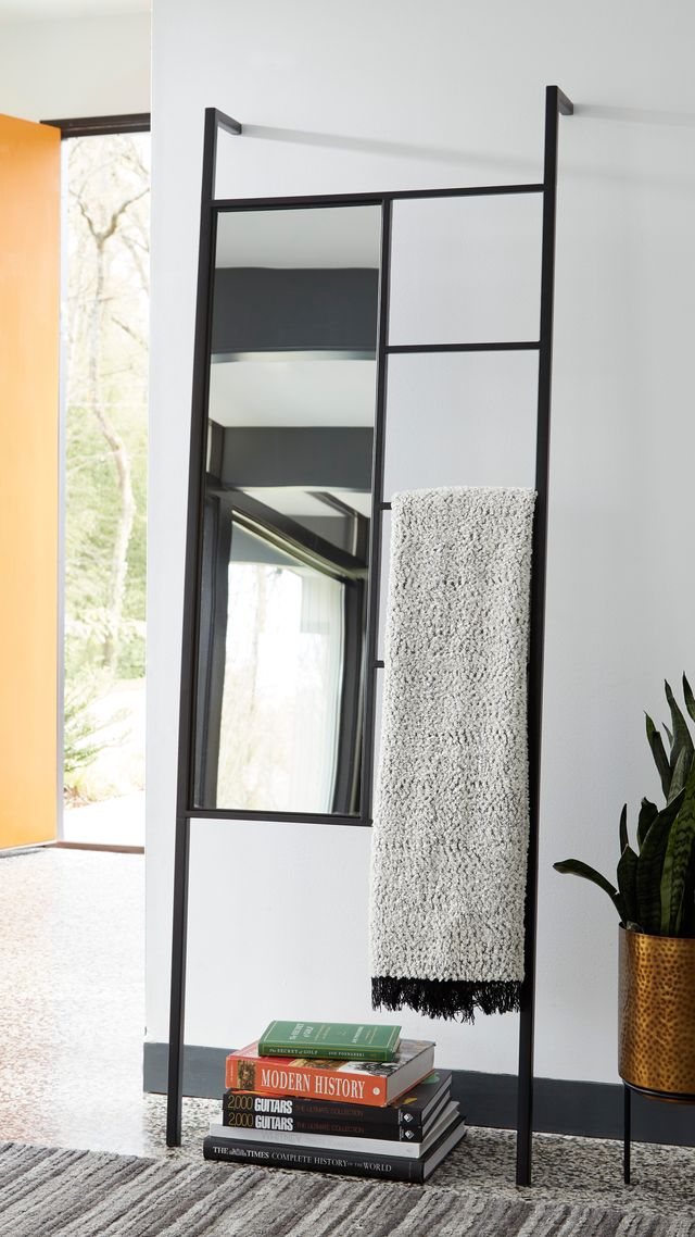 Signature Design by Ashley® Denice Black Floor Mirror-3