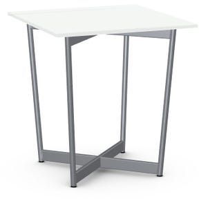 Amisco Customizable Jill White Glass End Table-0