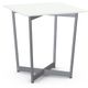 Amisco Customizable Jill White Glass End Table-0