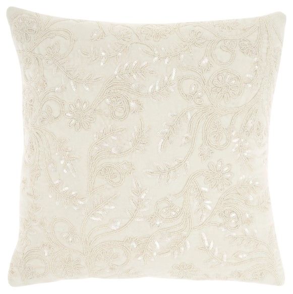 Nourison Home™ Sofia Ivory 20" Throw Pillow-0