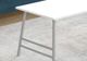 Monarch Specialties Inc. White 40"L Coffee Table with Metal A-Frame Legs-2