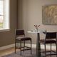 Four Hands Valeene Black Cast Aluminum/Monte Chocolate Barstool-1