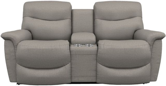 La-Z-Boy® James Stone Power Reclining Loveseat with Console and Headrest-1