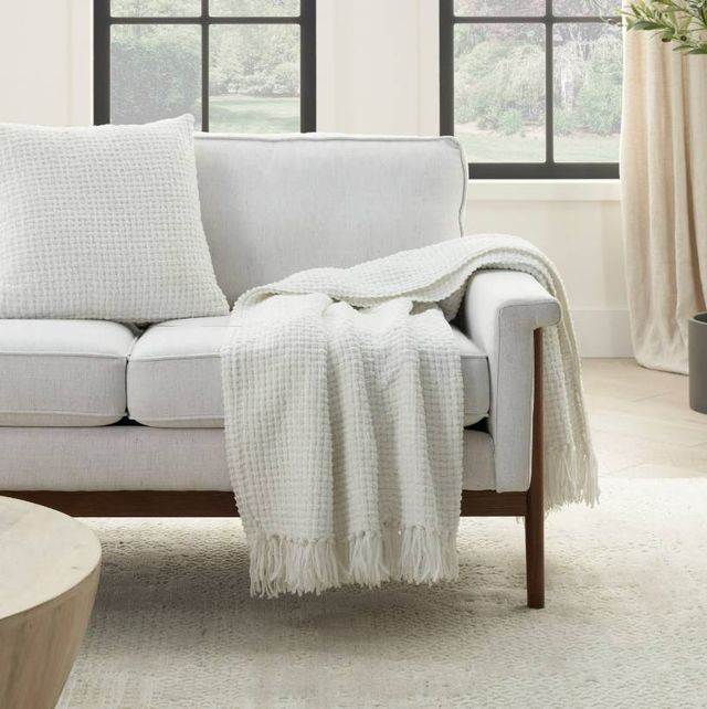 Nourison Home™ Lifestyle White 70"x103" Throw Blanket-2