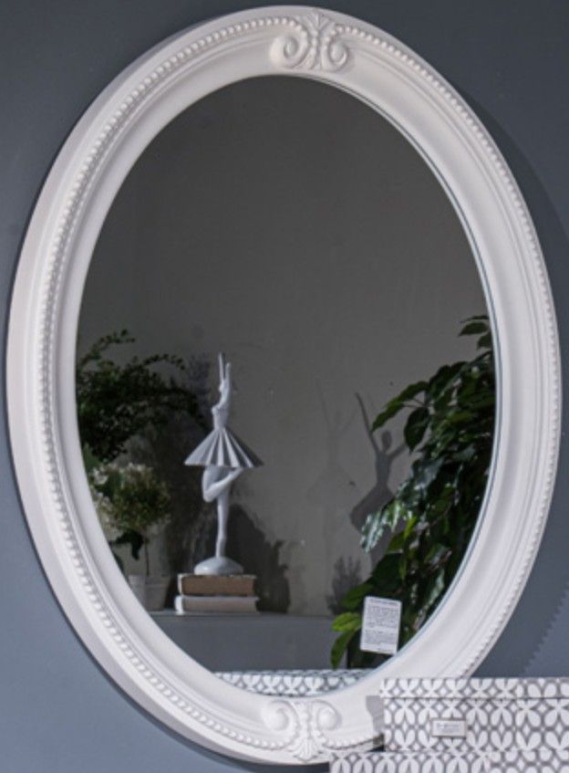 Signature Design by Ashley® Kozlani Matte White Mirror-0