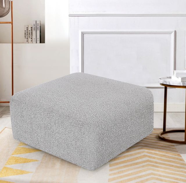 Meridian Furniture Arc Gray Ottoman-3