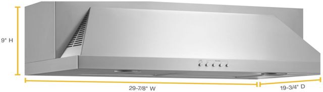 Maytag® 30" Stainless Steel Convertible Under Cabinet Range Hood-2