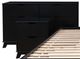 Powell® Portix 4-Piece Black King Simple Bedroom Set-1