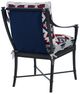 Century® Customizable Andalusia Aluminum Outdoor Dining Arm Chair with Cordoba Legs-3