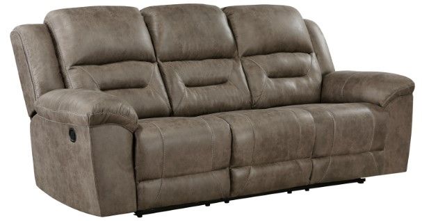 Homelegance® Hazen Brown Double Reclining Sofa-0