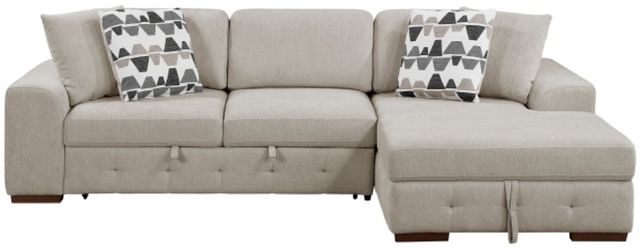 Homelegance® Raife 2-Piece Taupe Right-Arm Facing Sectional and Chaise-2