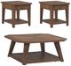 Liberty Furniture Carolina Park 3-Piece Amber Brown Occasional Table Set-0