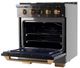 Kucht Professional KX Series 30" Titanium Stainless Steel Pro Style Dual Fuel Range with Kucht Horus Thermostat-4