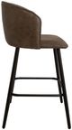 International Furniture Direct Tamesis Brown/Matte Black 30" Barstool-3