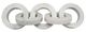 A & B Home White Link Marble Chain Sculpture-2