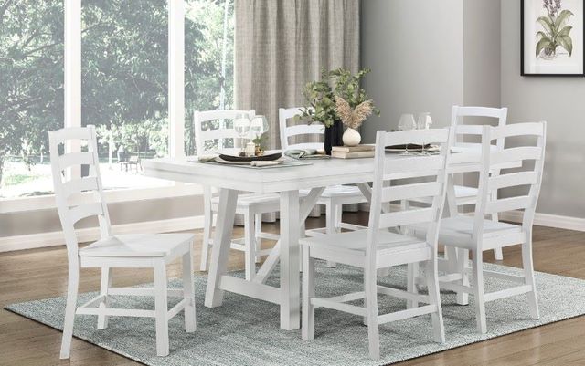 Mazin Furniture Redmond White Dining Table-3