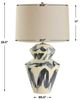 Uttermost® Oranda Off-White Table Lamp with Blue/Cream Base-2