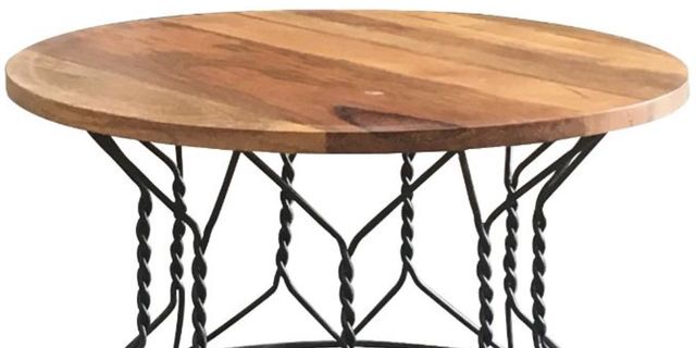 Jaipur Furniture Ravi Brown Round Coffee Table-2