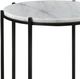 Crestview Collection Bengal Manor Talley White Accent Table with Black Base-3